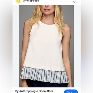 In tag new Anthropologie top- open back
